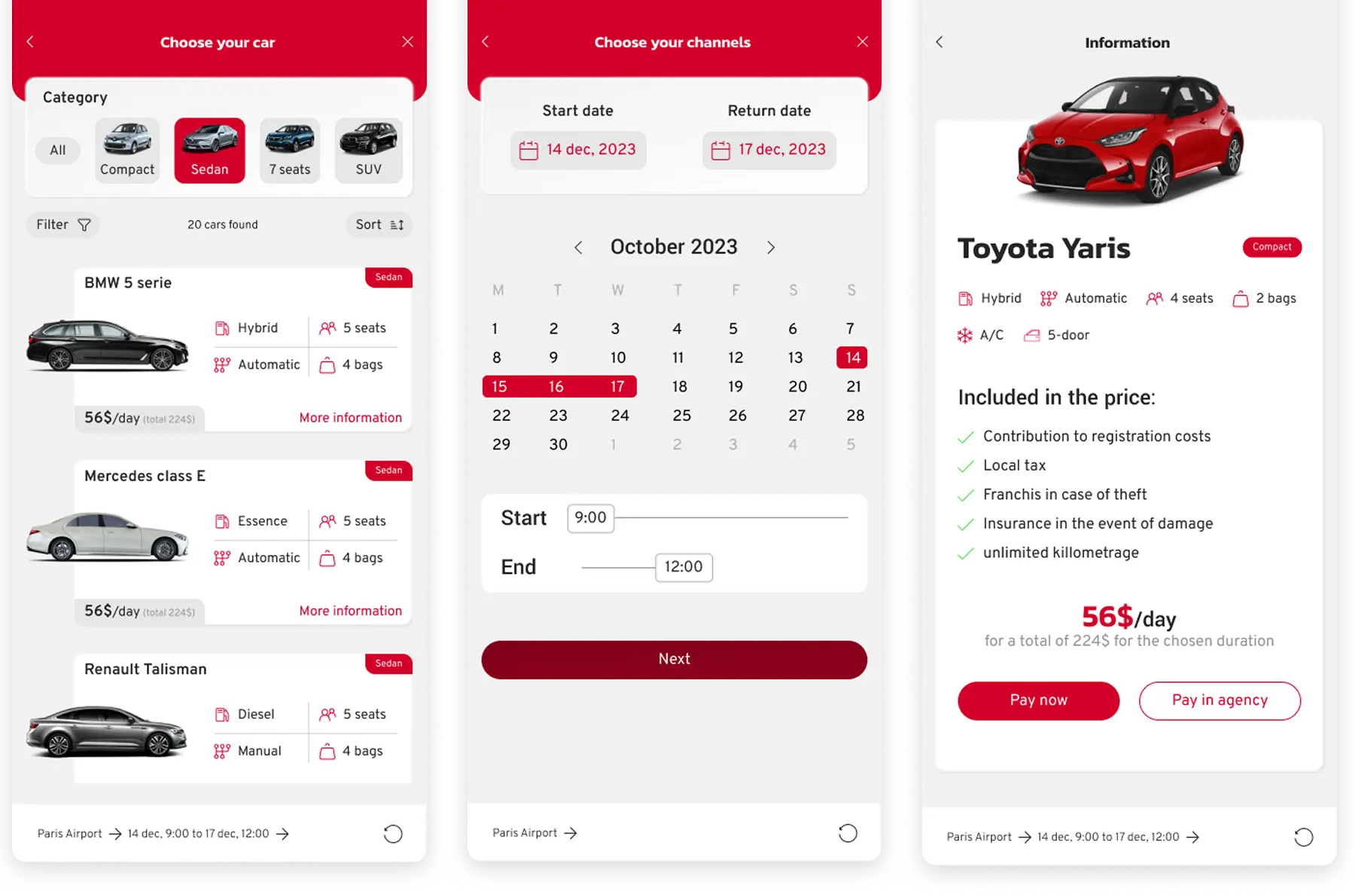 UI Design — écran 1