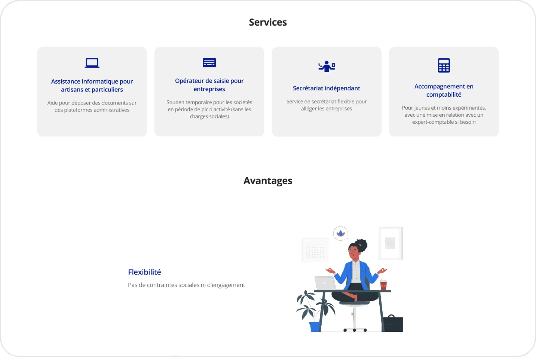 Landing page MRF Consultant