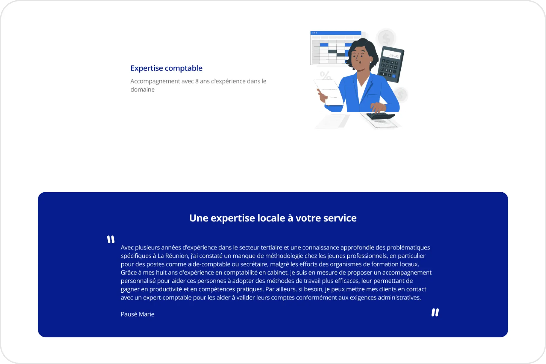 Landing page MRF Consultant