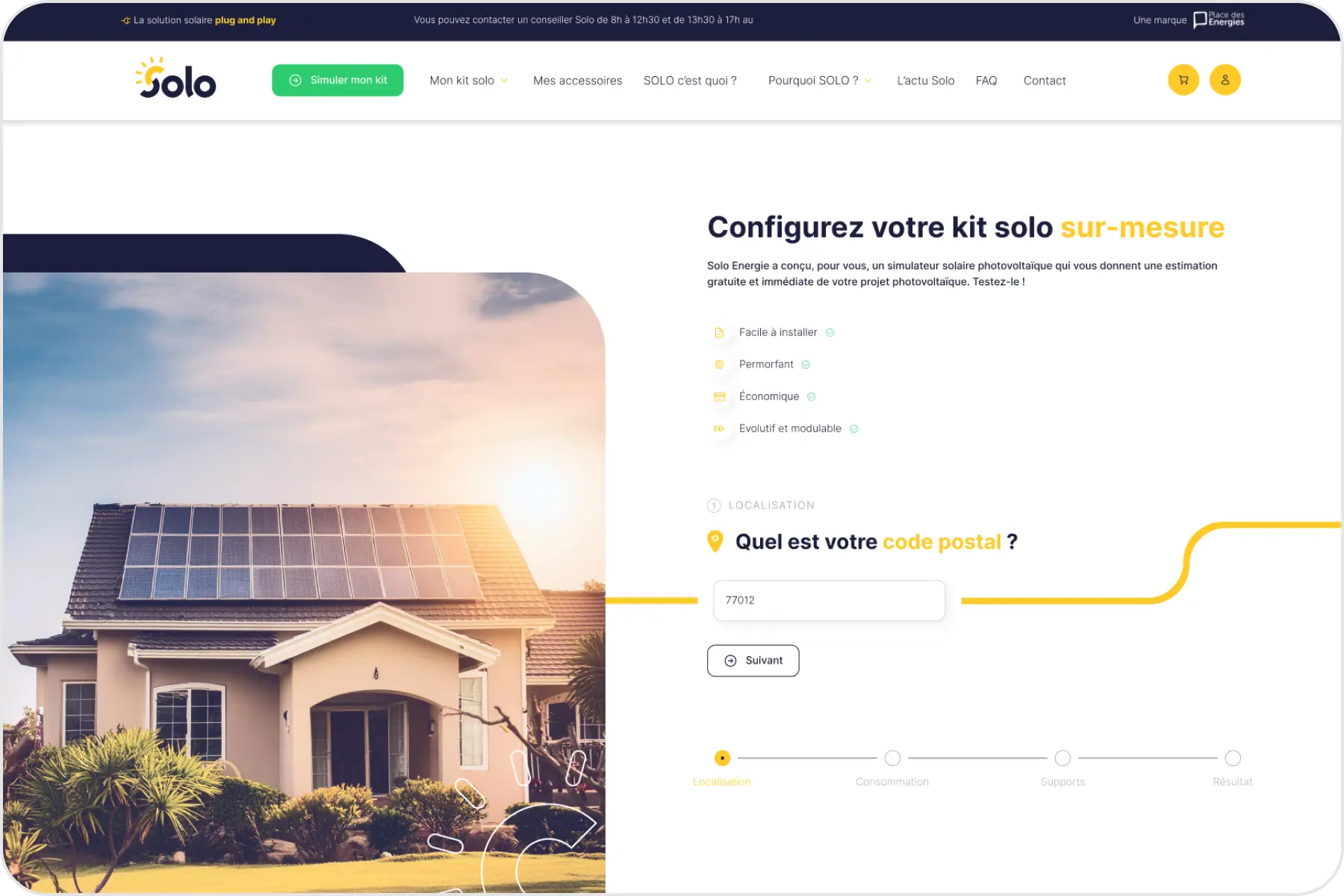 UI Design — écran 1