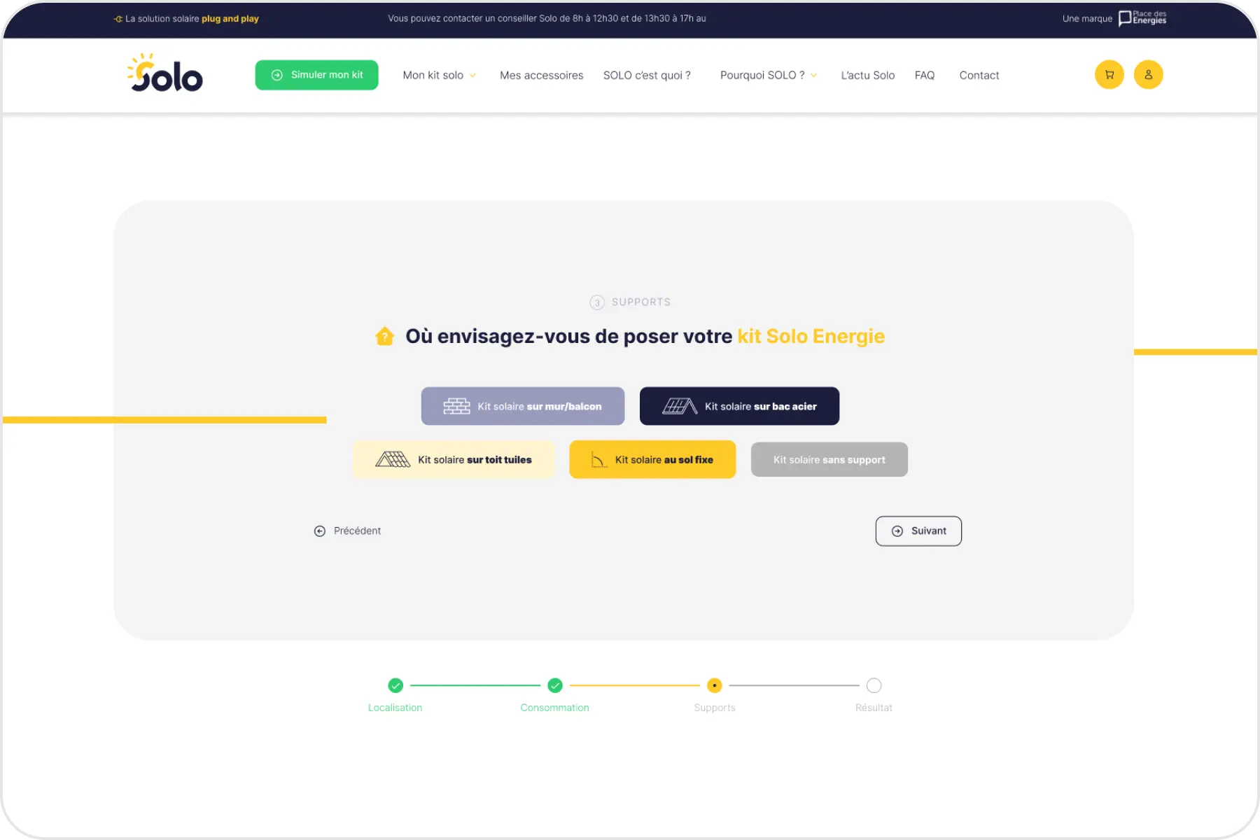 UI Design — écran 3