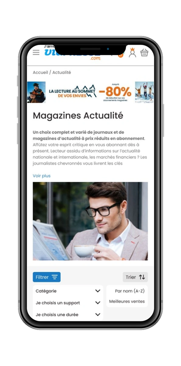 Filtre catégorie — après refonte