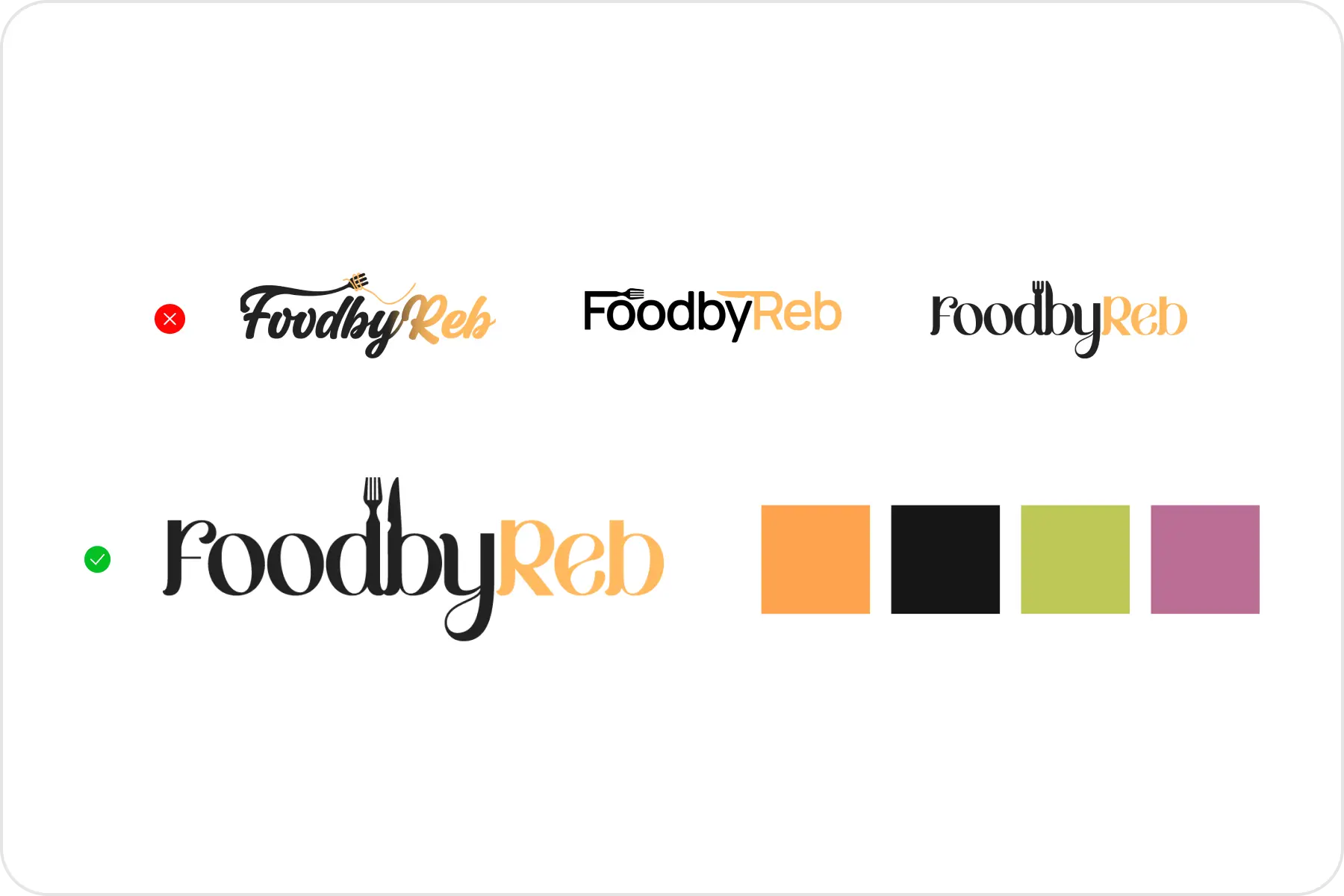 Logo et identité visuelle FoodByReb